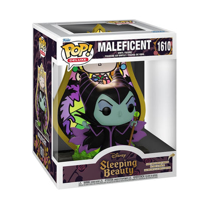 Disney Pop! Deluxe vinyl figuur maleficent (glas) 9 cm