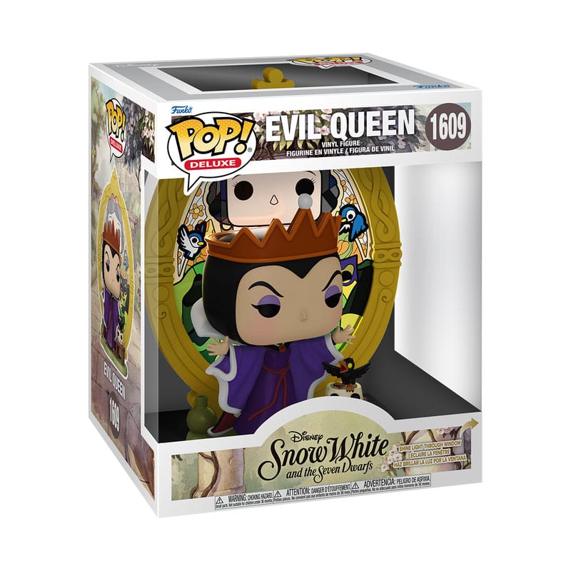Disney Villians pop! Deluxe vinyl figuur kwaadaardige koningin (glas) 9 cm