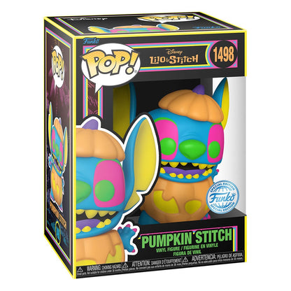 Lilo & Stitch Pop! Disney vinyl figuur blacklight pompoensteek 9 cm