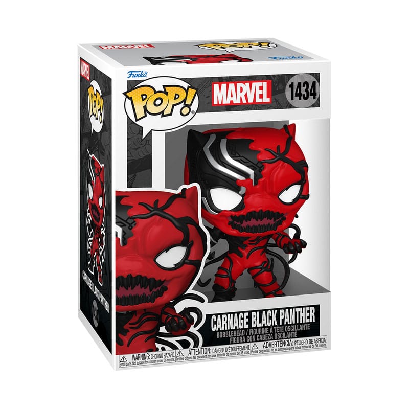 Marvel Pop! Vinyl figuur carnageized - zwarte panter 9 cm