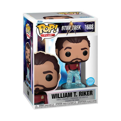 Star Trek Transporter Pop! Plus films vinyl figuur riker 9 cm