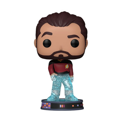 Star Trek Transporter Pop! Plus films vinyl figuur riker 9 cm