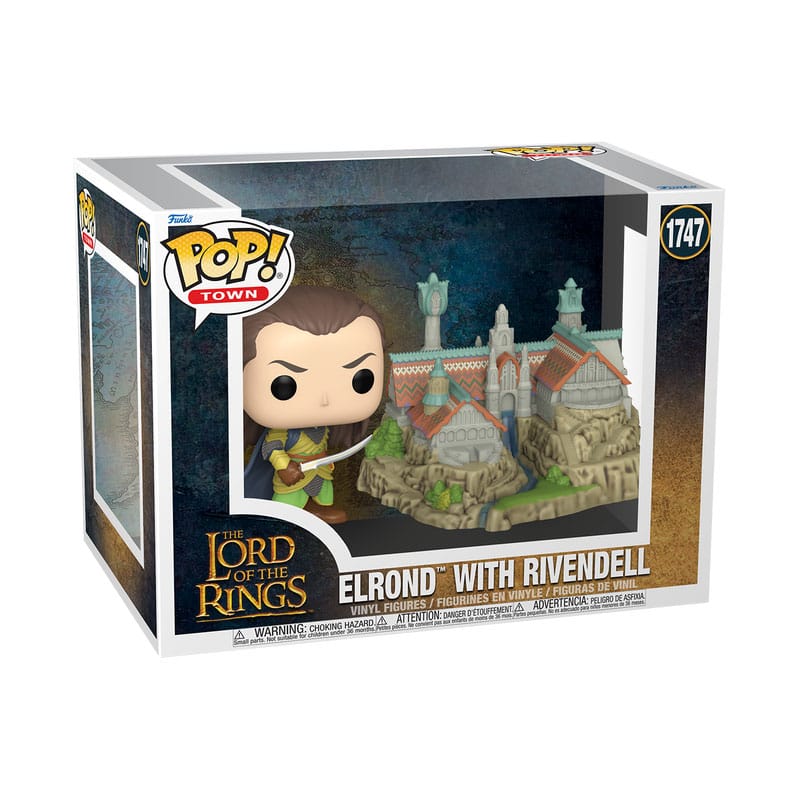 De Lord of the Rings-POP! Town vinylfiguur Elrond & Rivendell 9 cm
