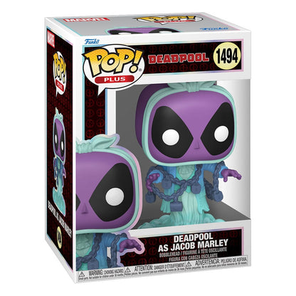 Marvel Pop! Plus vinyl figuur deadpool als Jacob Marley 9 cm