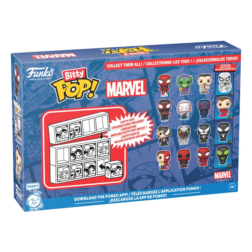 Spider-Man Bitty Pop! Vinyl Afbeelding 4-pack Serie 1 2 cm