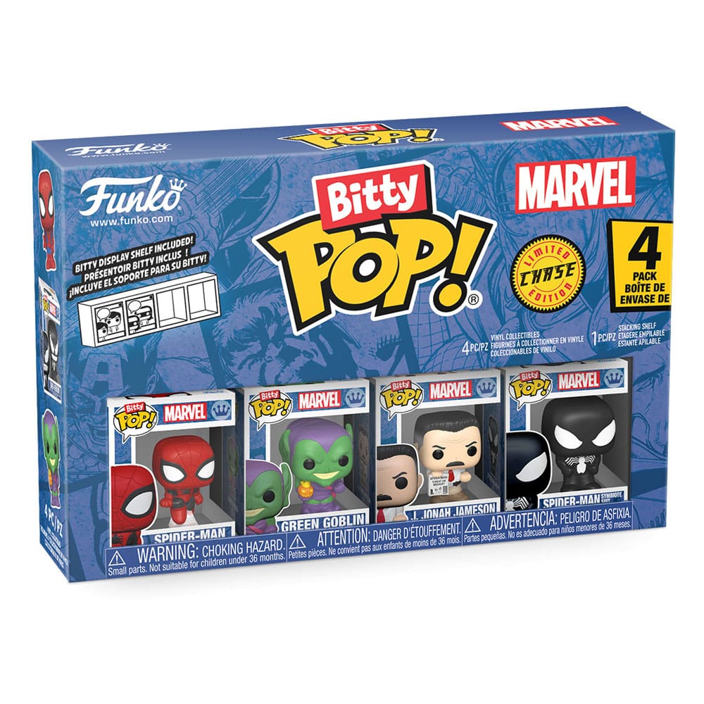 Spider-Man Bitty Pop! Vinyl Afbeelding 4-pack Serie 1 2 cm