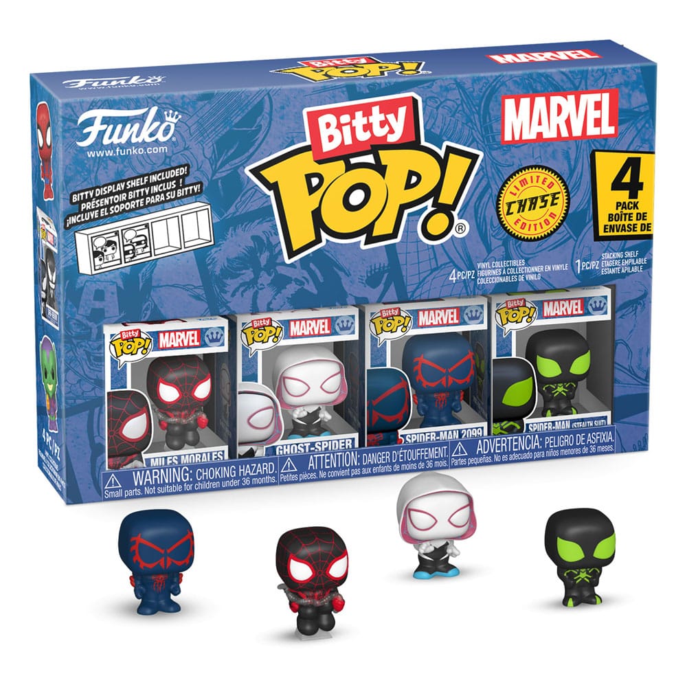 Spider-Man Bitty Pop! Vinyl Afbeelding 4-pack Serie 2 2 cm