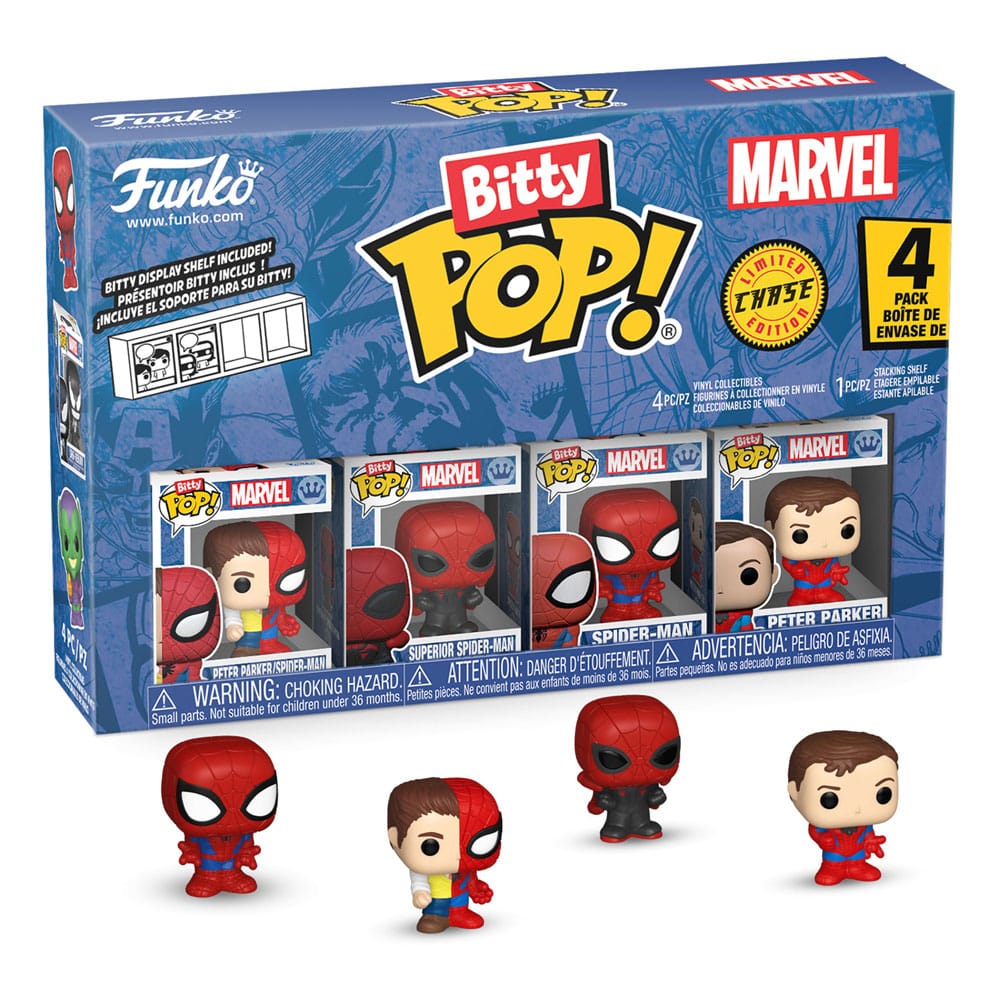 Spider-Man Bitty Pop! Vinyl Afbeelding 4-pack Serie 4 2 cm