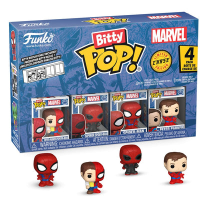 Spider-Man Bitty Pop! Vinyl Afbeelding 4-pack Serie 4 2 cm