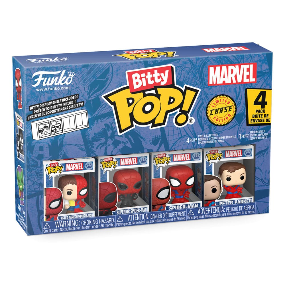 Spider-Man Bitty Pop! Vinyl Afbeelding 4-pack Serie 4 2 cm