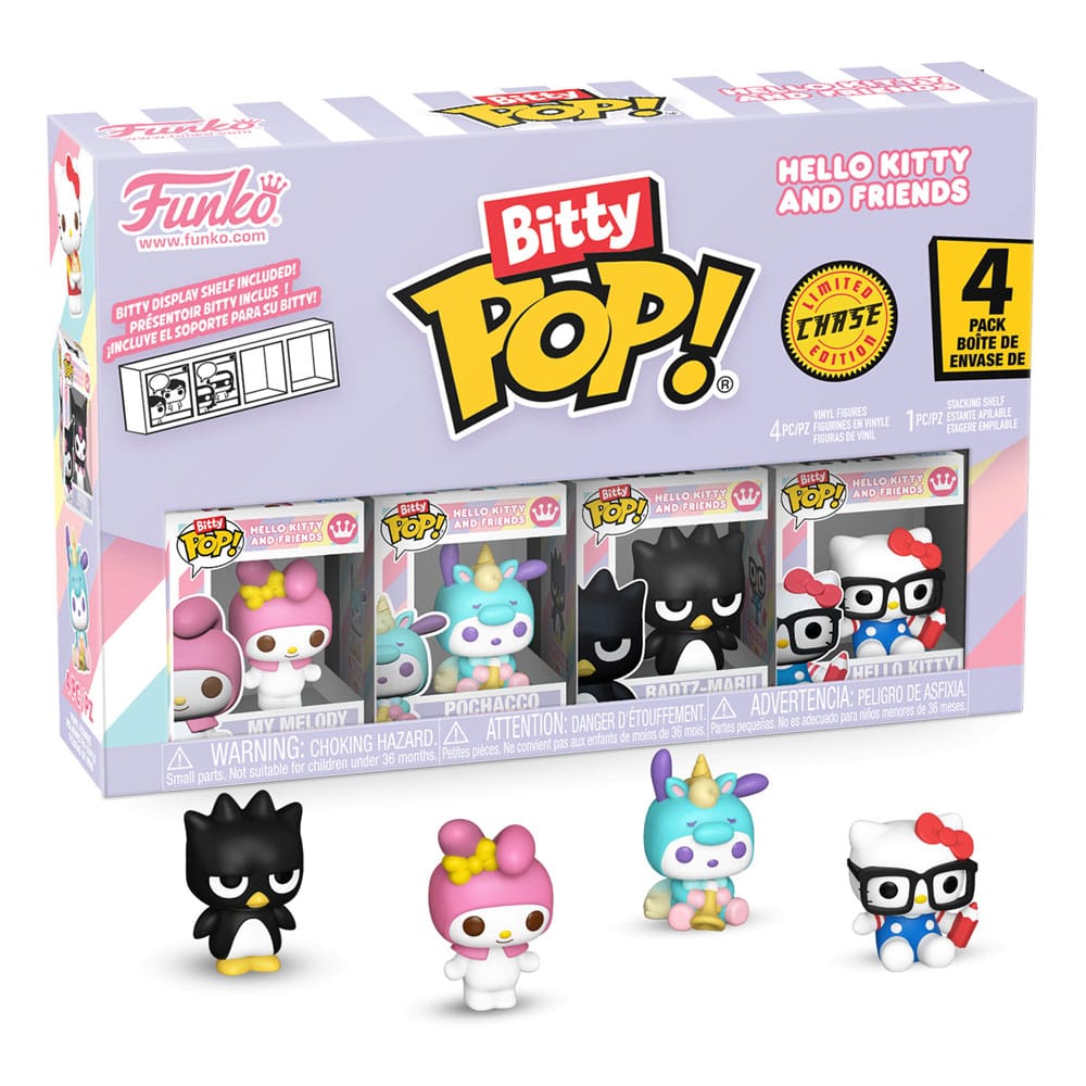 Hallo Kitty en vrienden Bitty POP! Vinylfiguur 4-pack Serie 4 2 cm
