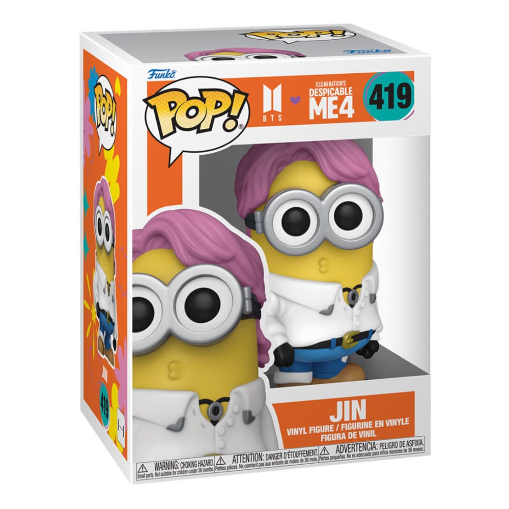 Minions x BTS POP! Rocks Vinyl Figuur Jin 9 cm