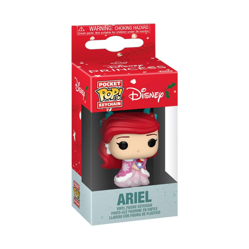 Disney Princess Pop! Vinylsleutelhangers 4 cm Holiday Ariel Display (12)