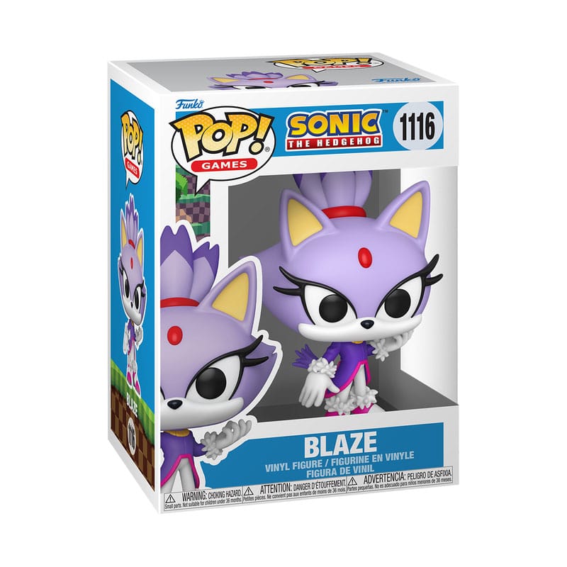Sonic the Hedgehog Pop! Games vinyl figuur blazen de kat 9 cm