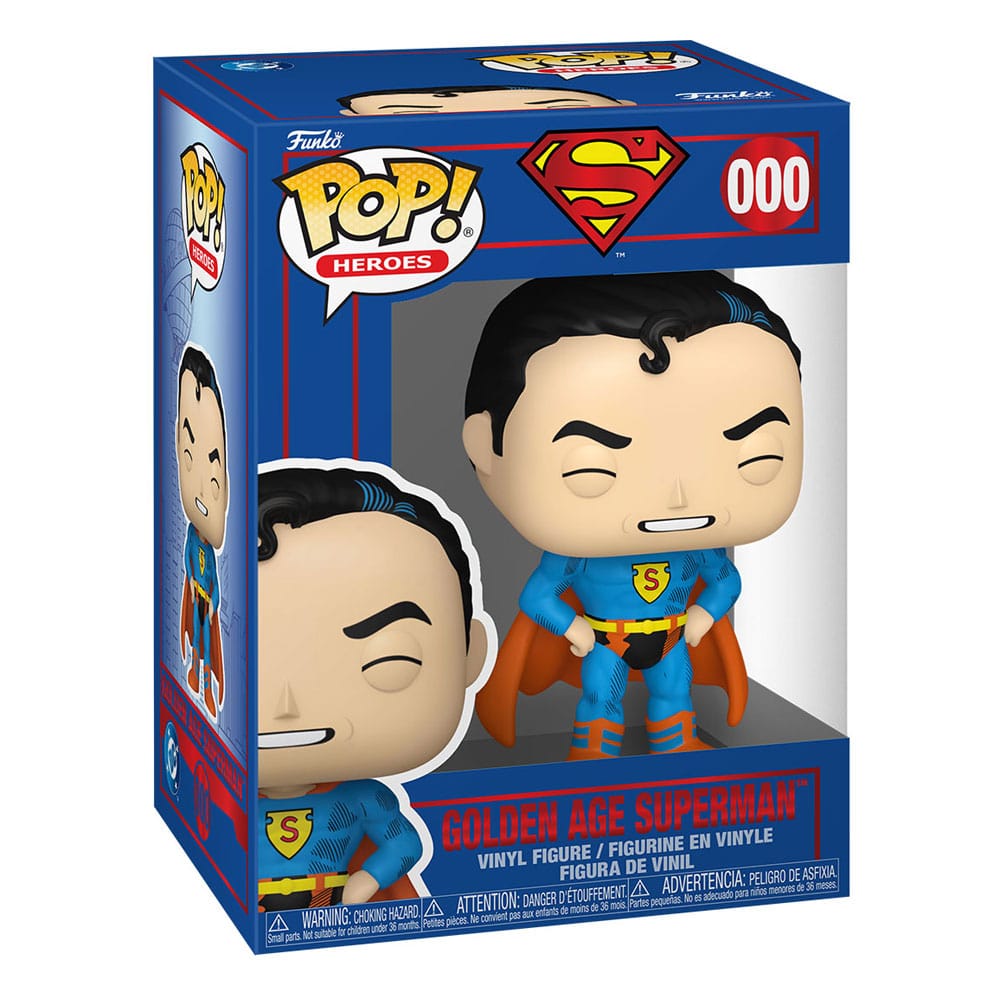 DC Comics POP! Heroes Vinyl Gouden Eeuw Superman 9 cm