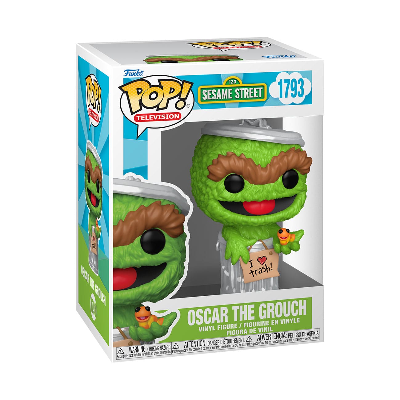 Sesamstraat POP! TV-vinylfiguur Oscar de Grouch 9 cm