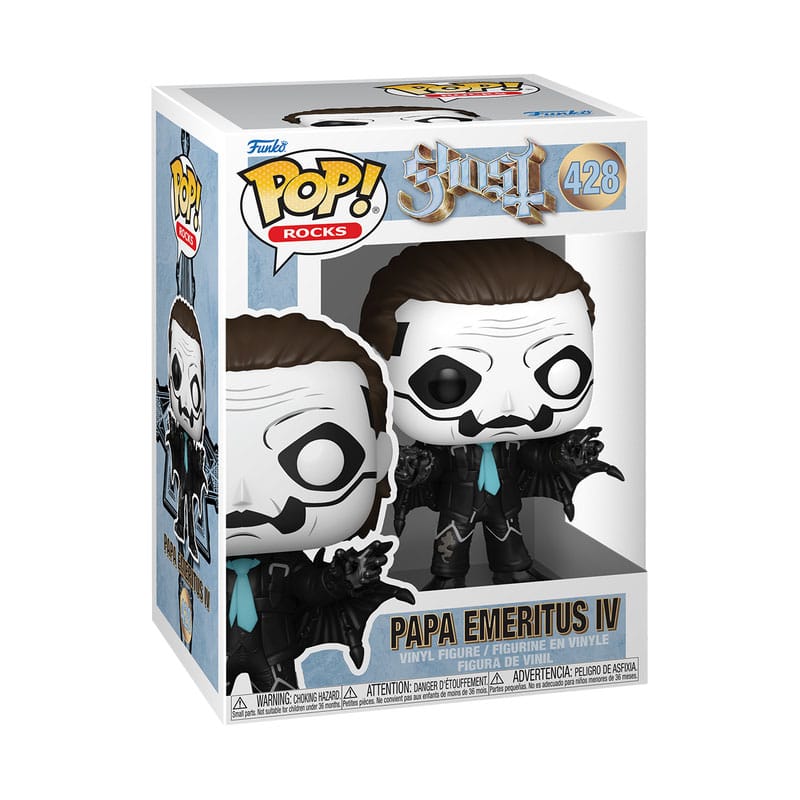 Ghost Band Pop! Rotsen vinyl figuur papa emeritus iv (bat outfit) (glitter) 9 cm