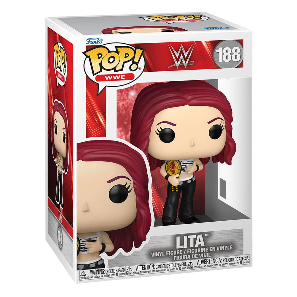 WWE-POP! Vinylfiguur Lita met kampioensriem 9 cm