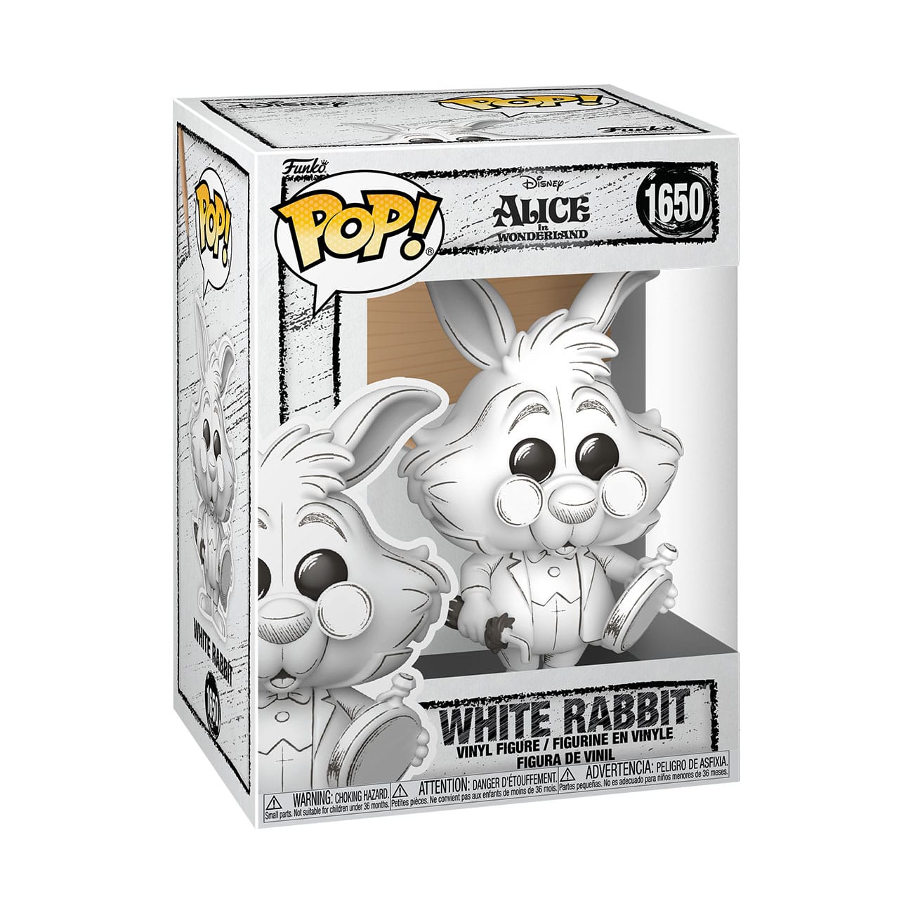 Disney-POP! Vinylfiguur Geschetst - Wit Konijn 9 cm