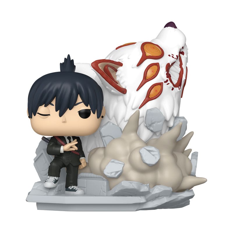 Kettingzaag man popmomenten vinylfiguren aki (Fox Devil) 9 cm
