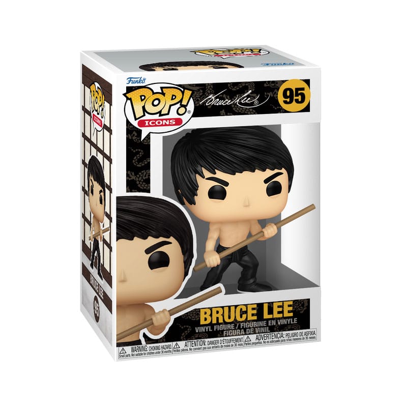 Bruce Lee Pop! Iconen vinylfiguur Bruce Lee (dynamisch) 9 cm