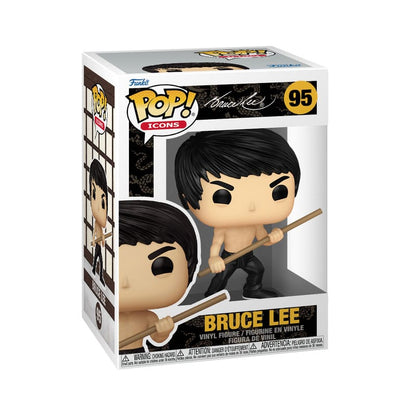 Bruce Lee Pop! Iconen vinylfiguur Bruce Lee (dynamisch) 9 cm