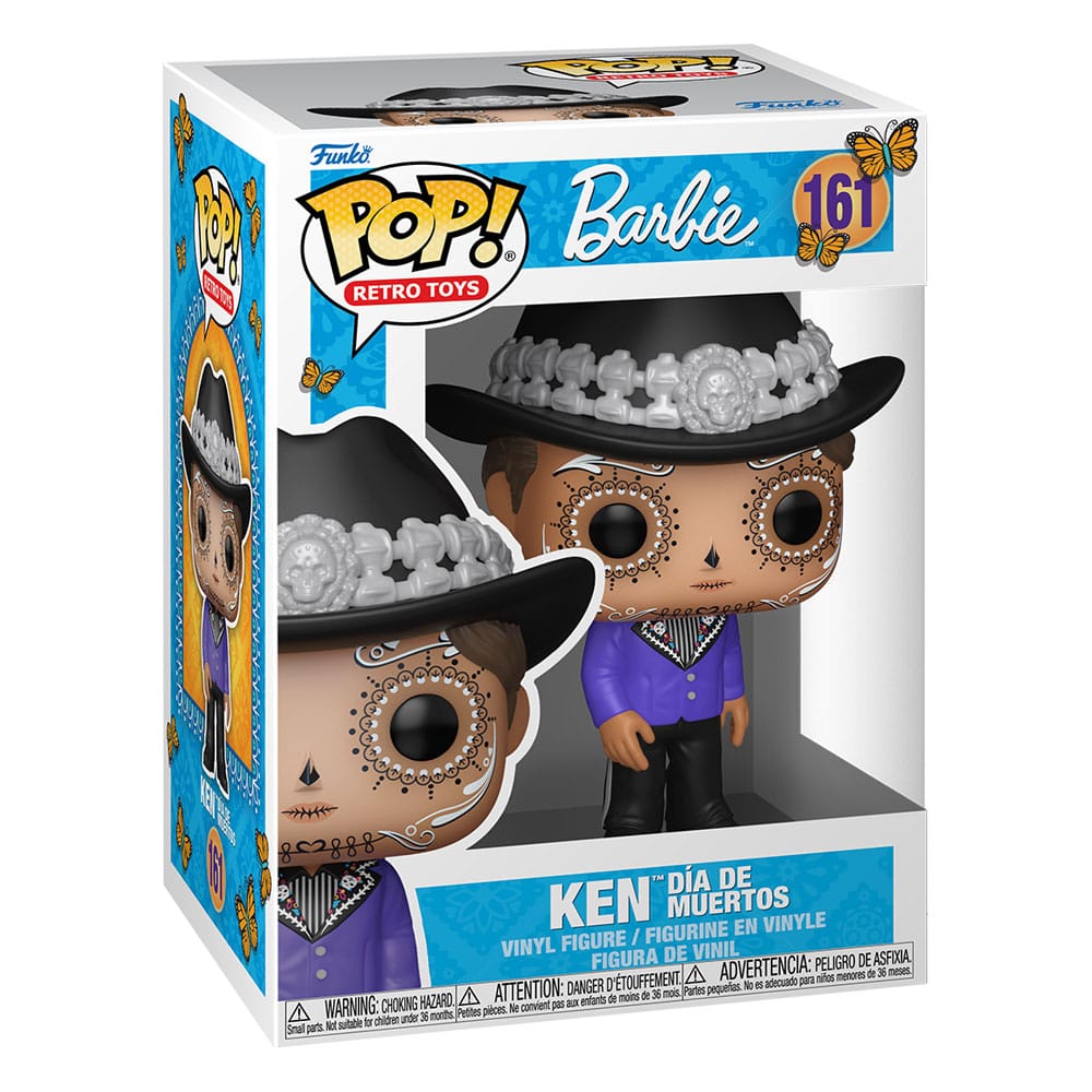 Barbie Pop! Retro Toys Vinyl Figuur Ken Dia de los Muertos 9 cm