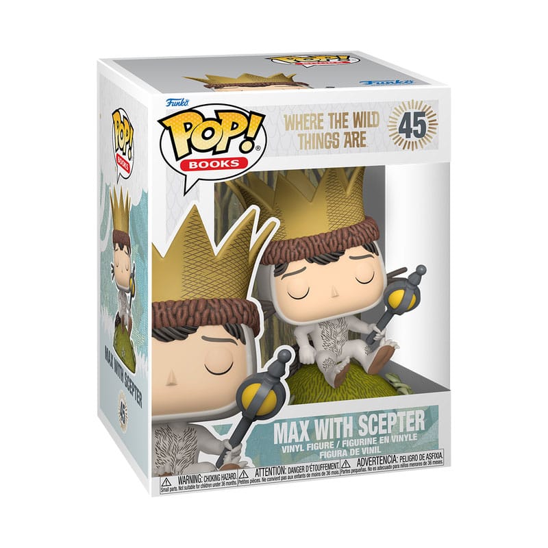 Waar de wilde dingen POP zijn! Premium vinylfiguur Max met scepter? 9 cm