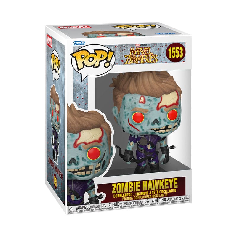 Marvel Zombies Pop! Wonder vinyl figuur zombie hawkeye 9 cm