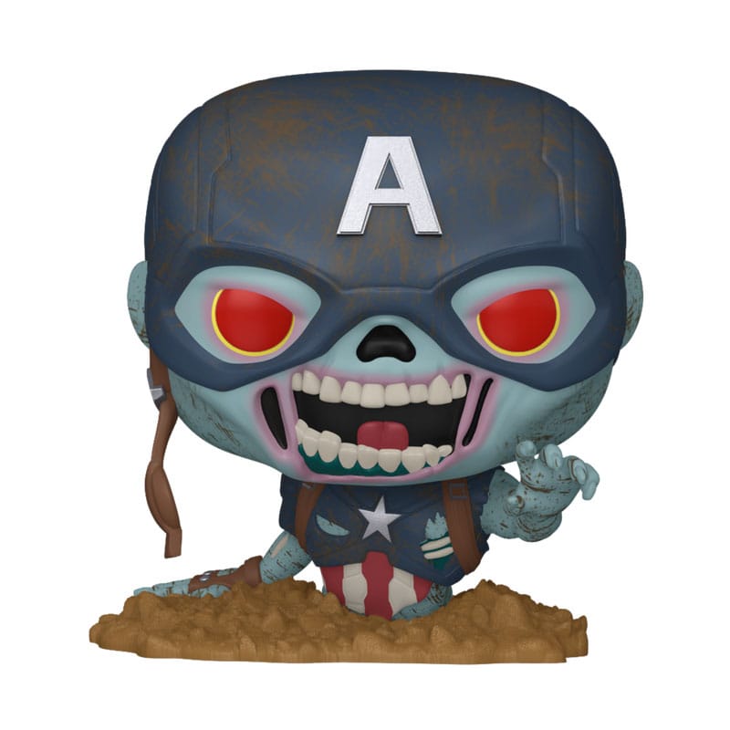 Marvel Zombies Pop! Marvel vinyl figuur Captain America 9 cm
