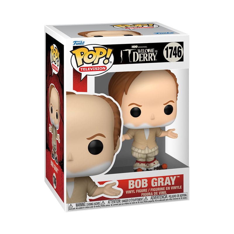 Het-Welkom bij Derry POP! Plus Vinylfiguur Bob Grijs 9 cm