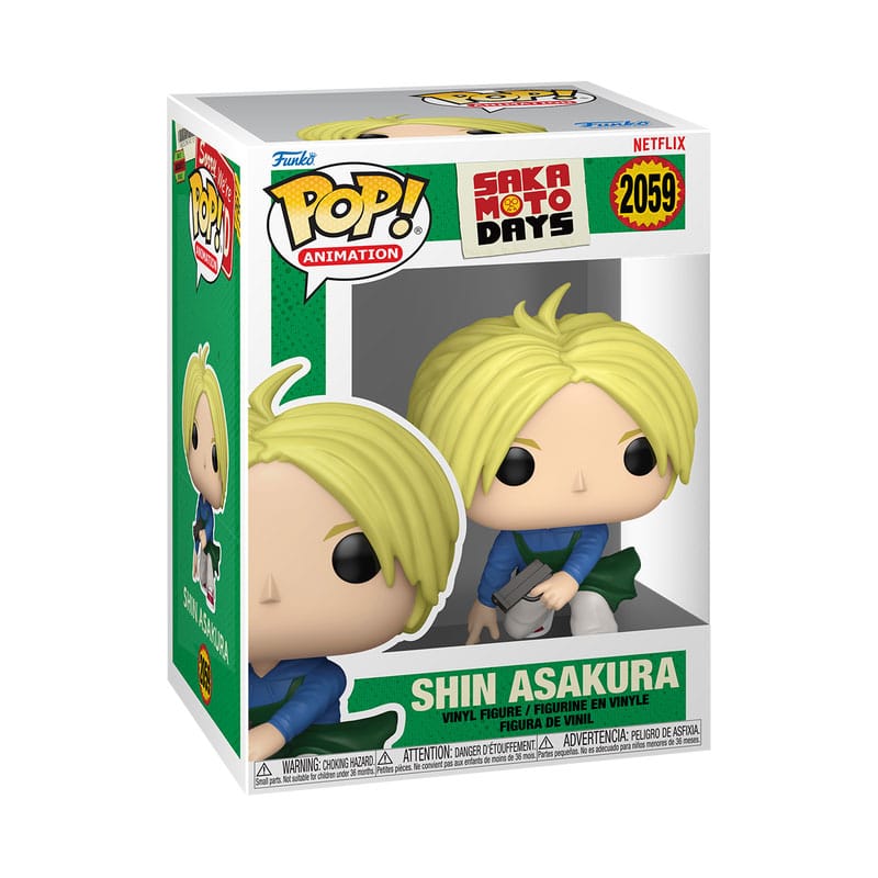 Sakamoto-dagen POP! Animatie Vinylfiguren Shin 9 cm
