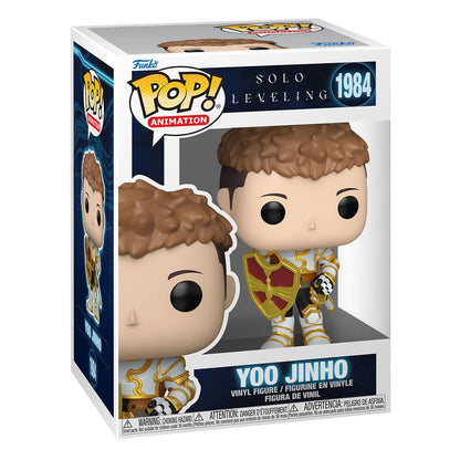 Solo nivellering pop! Animatie vinyl figuur yoo jinho 9 cm
