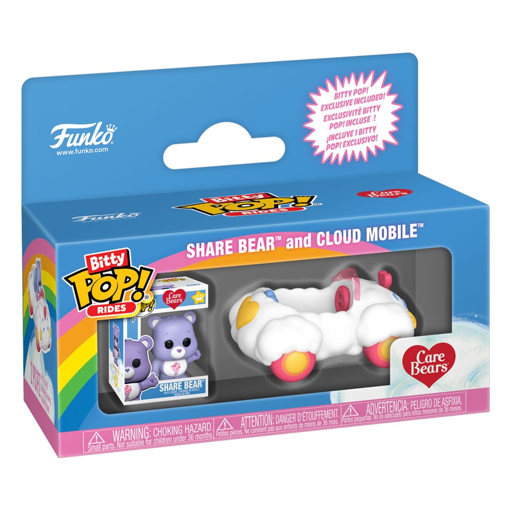 Zorg draagt ​​bitty pop! Rijdt vinylfiguur delen Bear en Cloud Mobile