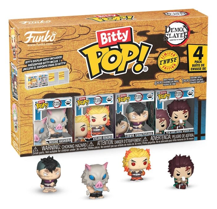 Demon Slayer: Kimetsu geen Yaiba Bitty POP! Vinyl Figuur 4-Pack Inosuke 2,5 cm