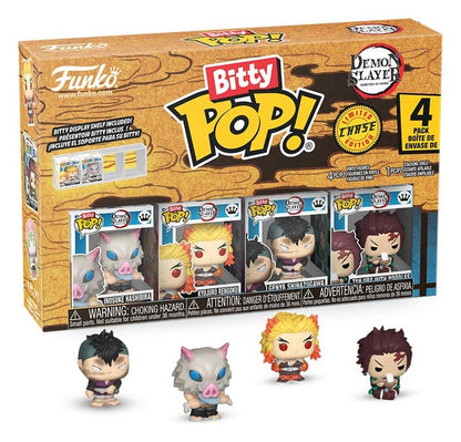 Demon Slayer: Kimetsu geen Yaiba Bitty POP! Vinyl Figuur 4-Pack Inosuke 2,5 cm