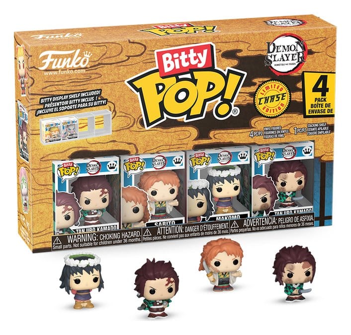 Demon Slayer: Kimetsu geen Yaiba Bitty POP! Vinylfiguur 4-pack Tanjiro 2,5 cm
