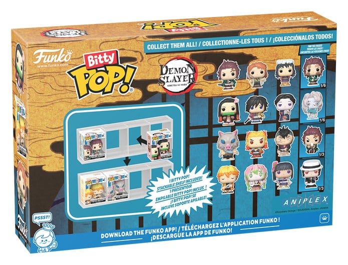 Demon Slayer: Kimetsu geen Yaiba Bitty POP! Vinylfiguur 4-pack Tanjiro 2,5 cm