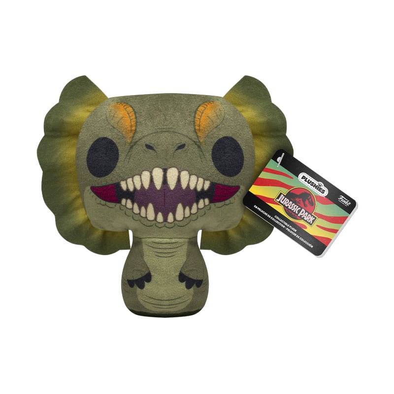 Jurassic Park pluche figuur dilophosaurus 18 cm