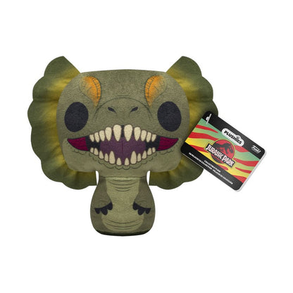 Jurassic Park pluche figuur dilophosaurus 18 cm