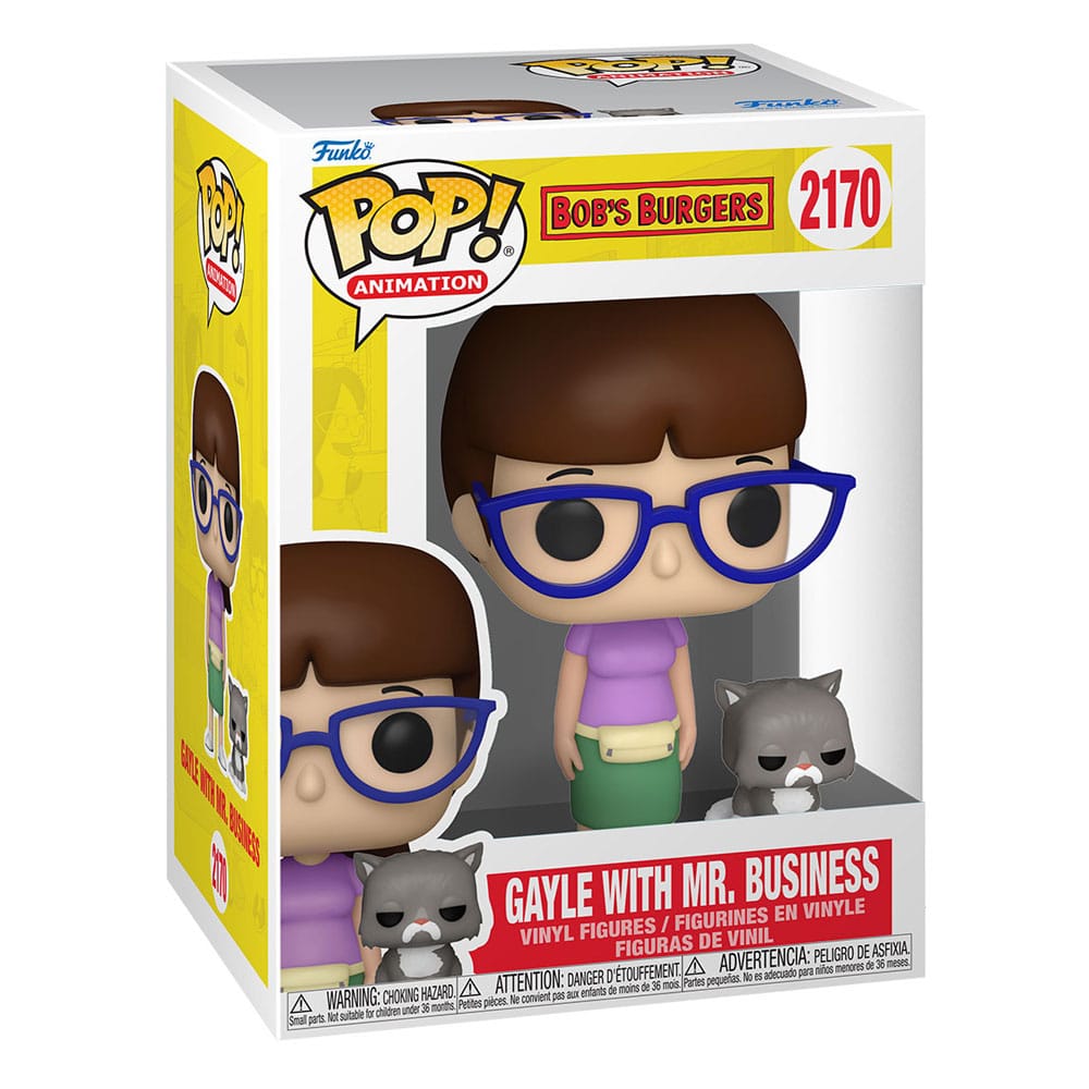 Bob's Burgers POP!&Buddy TV Vinyl Figuur Gayle met Mr. Business 9 cm