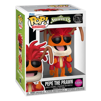 De Muppets POP! Vinylfiguur Pepe de Garnaal (Flocked) 9 cm