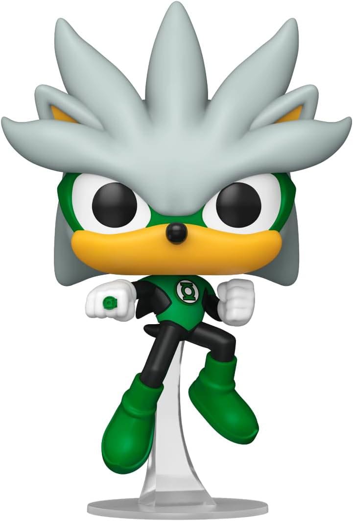 DC's Justice League en Sonic the Hedgehog POP! Movies Vinylfiguren Zilver/GL 9 cm