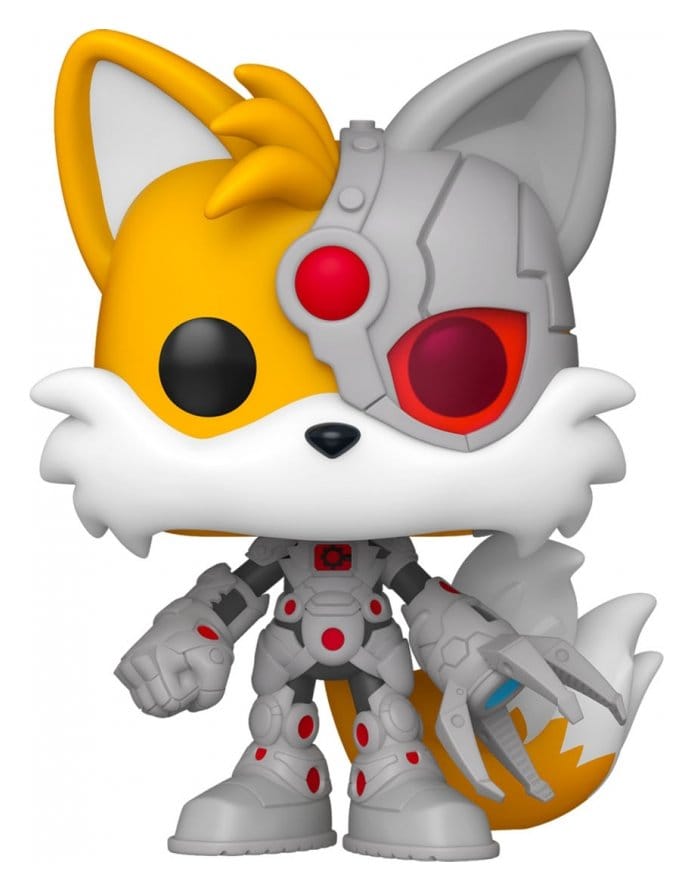 DC x Sonic the Hedgehog POP! Heroes Vinyl Figuur Staarten als Cyborg 9 cm