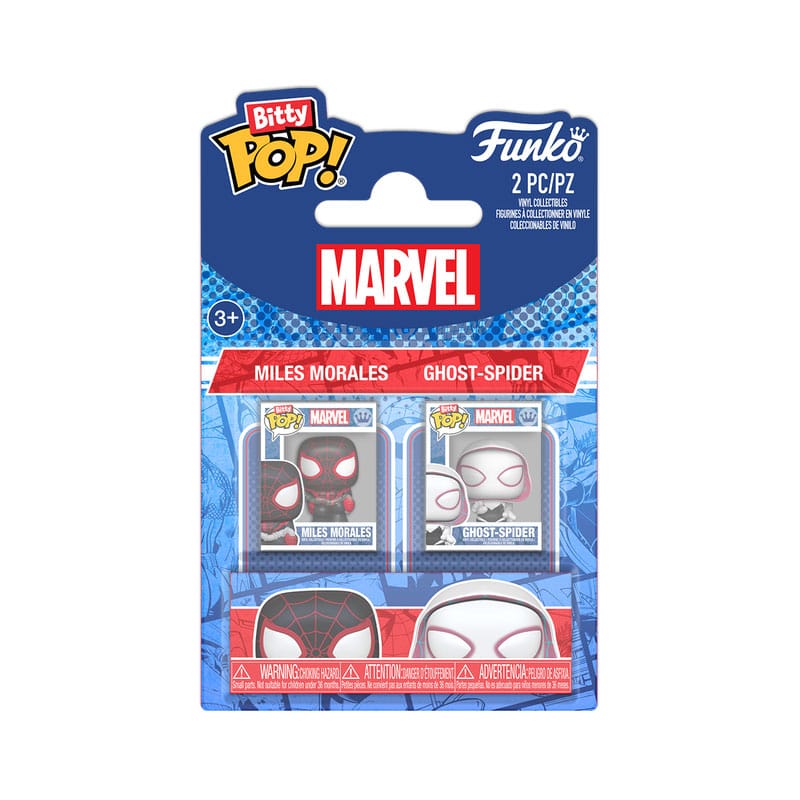 Spider-Man Bitty Pop! Vinyl Afbeelding 2-pack Milesm & Sgwen 2,5 cm