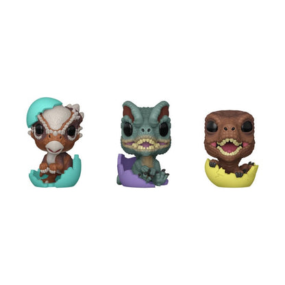 Jurassic Park Pocket POP! Vinylfiguur Paasei 3-Pack Dino's 4 cm