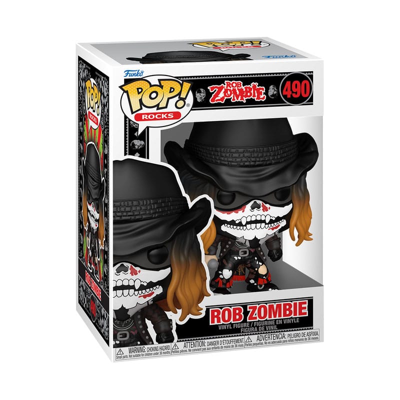 Rob Zombie POP! Rocks vinylfiguur Rob Zombie met bandana 9 cm