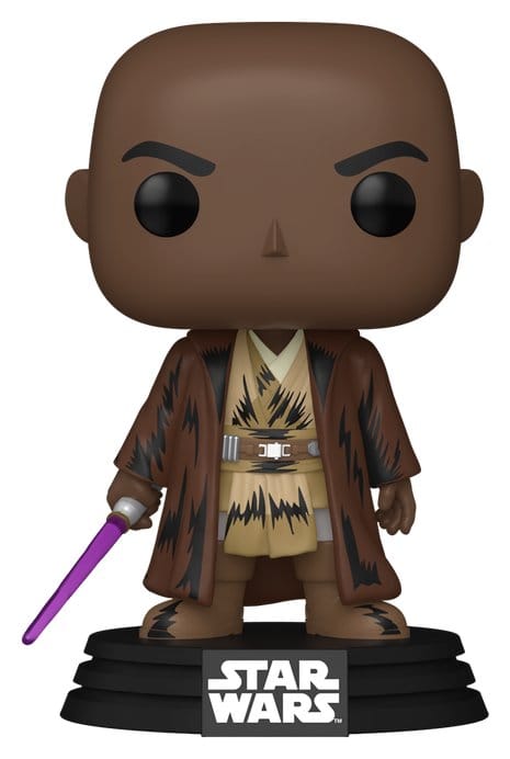 Star Wars: Mandalorian & Grogu POP! Vinylfiguur Mace Windu (Retro) 9 cm