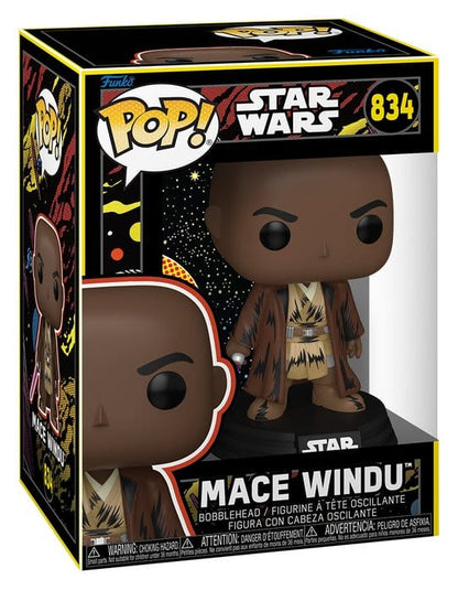 Star Wars: Mandalorian & Grogu POP! Vinylfiguur Mace Windu (Retro) 9 cm