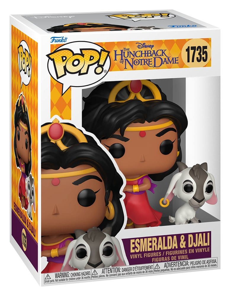 De klokkenluider van de Notre Dame POP! Vinylfiguur Esmeralda & Djali 9 cm